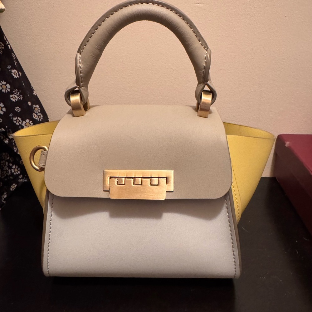 Zac Posen Gray and Yellow Mini Bag